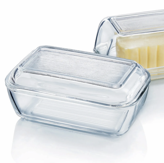 Beurrier en verre