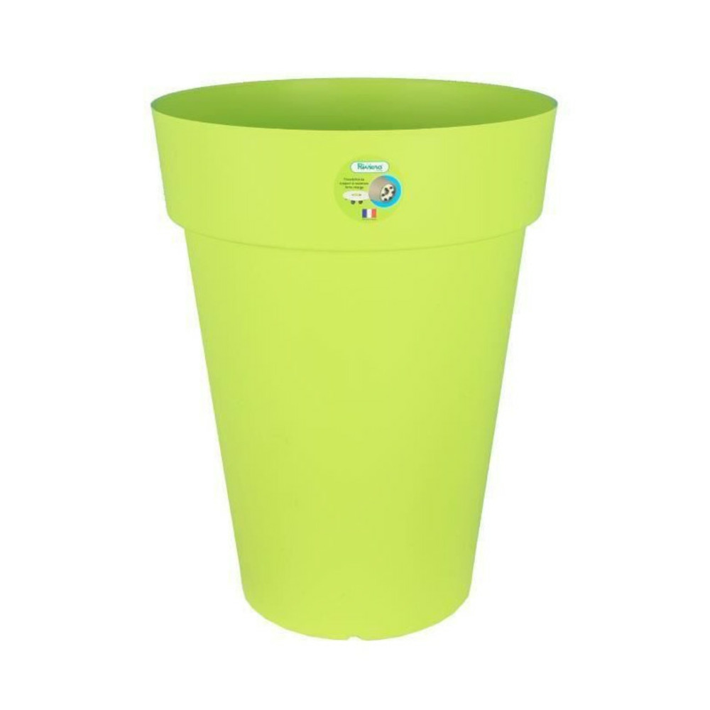 Pot de fleurs soleilla rond ø 40 x 53 cm vert anis Truffaut