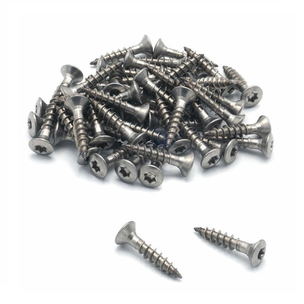 Boîte 50 vis pour fixation bordure de jardin au piquet universel nature