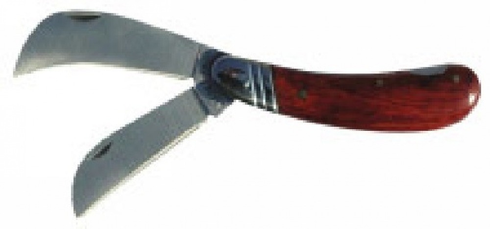 2 lames (serpette et droite) pour couteau d'électricien