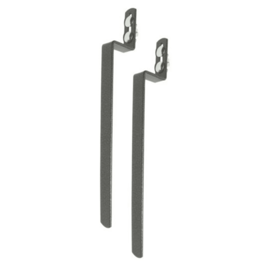 Kit anti bascule pour supports jardinières anthracite - 30 cm - acier époxy