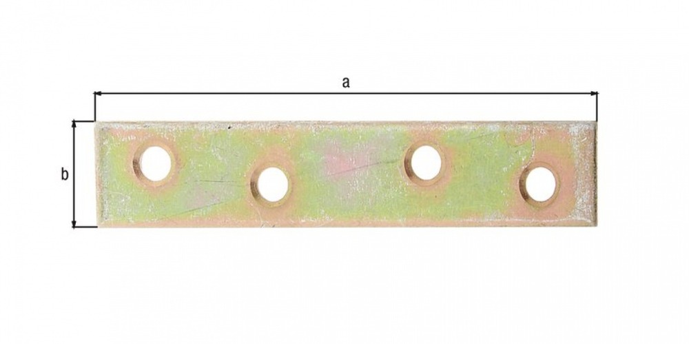 Platine d'assemblage bichromatée 80x15 pack 8pièces