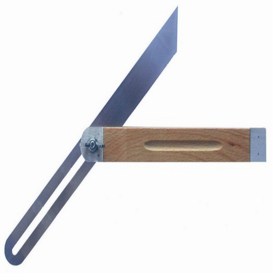 Fausse équerre de menuisier 400 mm - talon bois