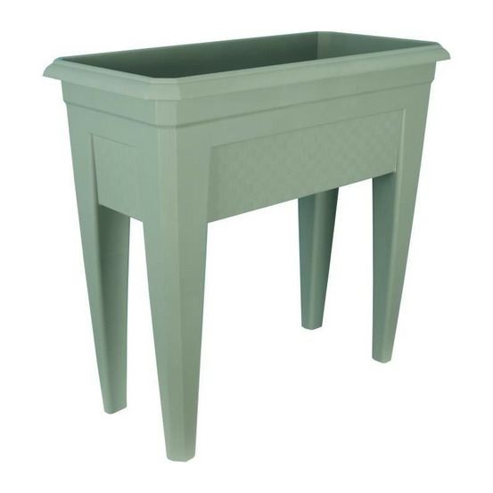 Bac a fleurs izigarden 60 cm - 50% recyclé - vert argile