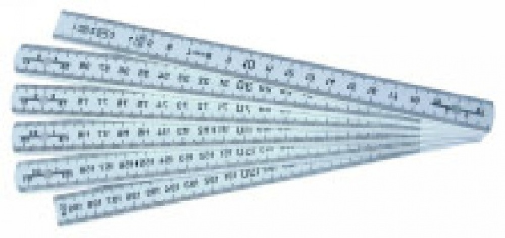 Mesure pliante plastique 1 m
