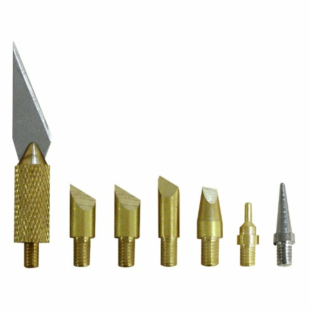 Jeu de 6 pannes + 1 lame pour pyrograveurs