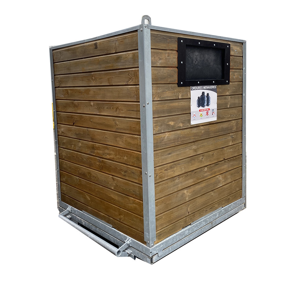 Colonne aérienne volontaire bois 4m3 simple crochet sylvio-lot de 8