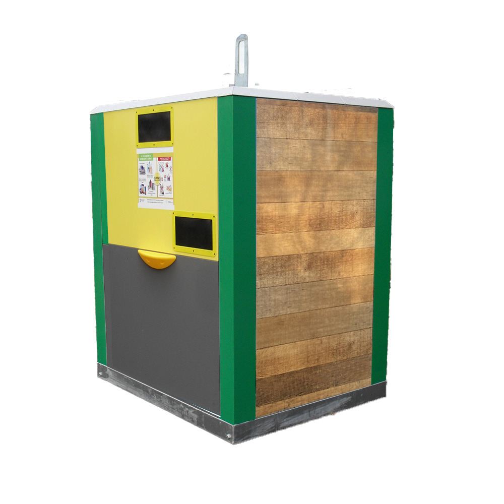 Colonne aérienne d'apport volontaire 4m3 simple crochet acier roméo