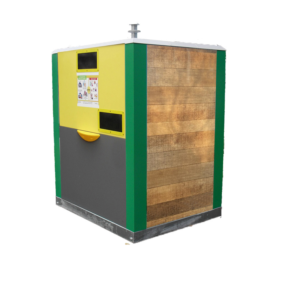 Colonne aérienne d'apport volontaire 4m3 kinshofer acier roméo- lot de 8