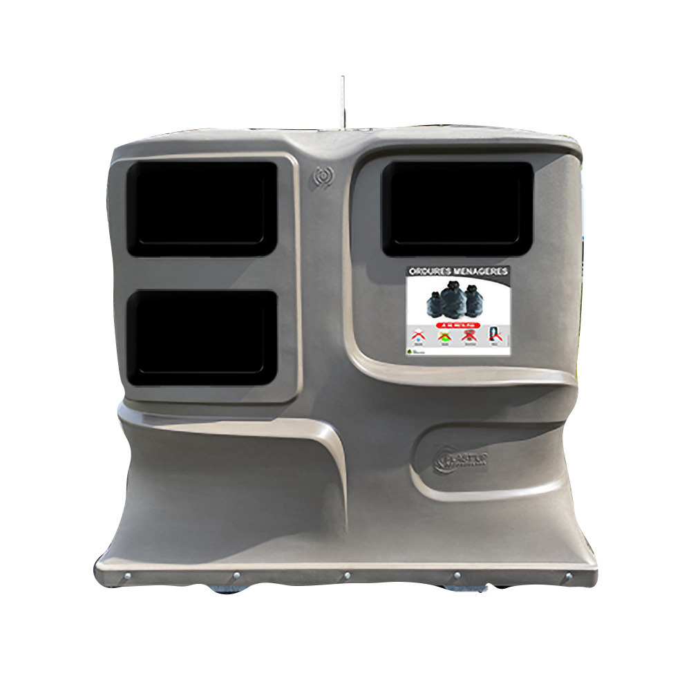 Colonne aérienne d'apport volontaire 4m3 simple crochet pehd lila