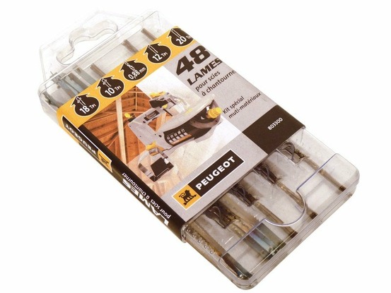 Lot de 48 lames universelles peugeot pour scie