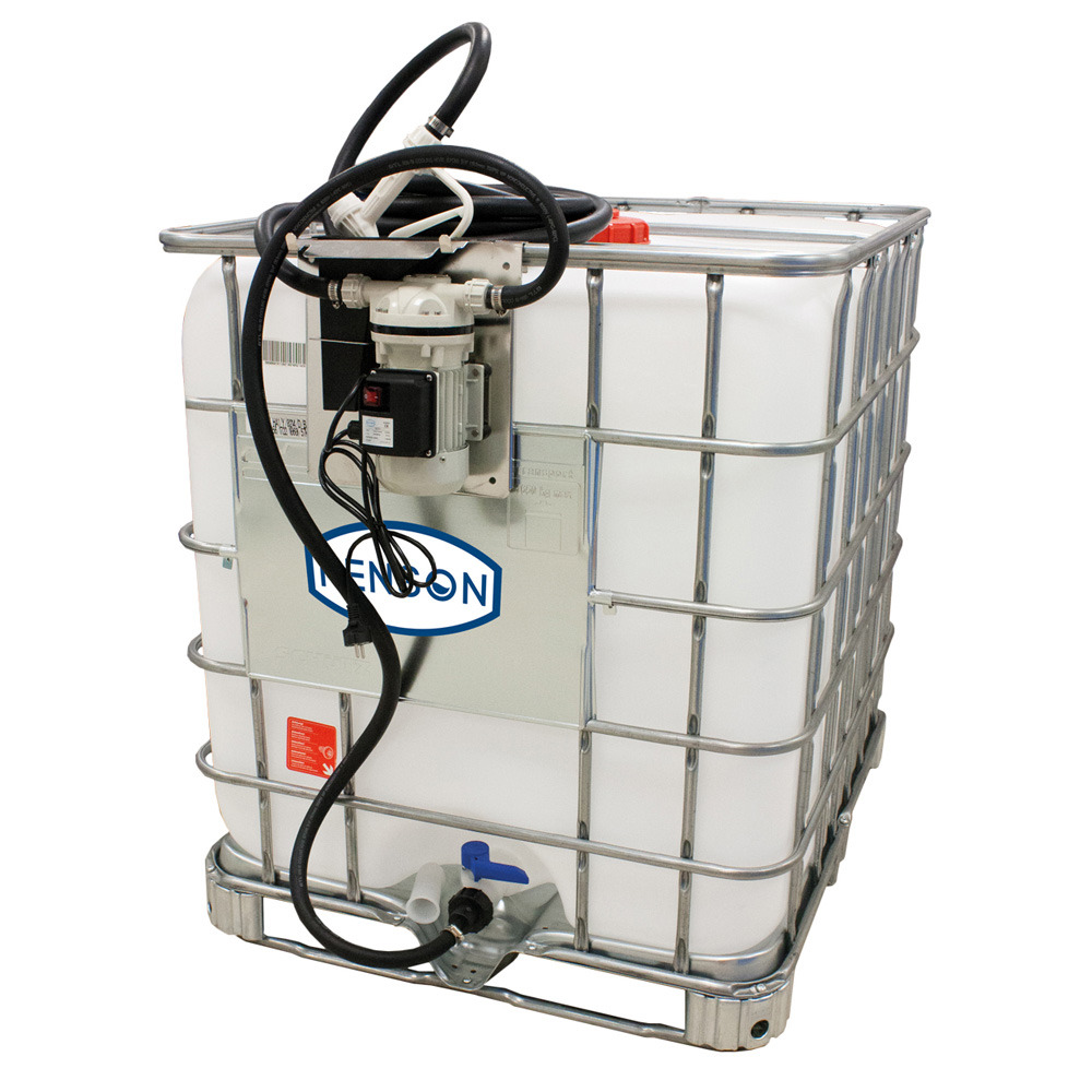 Cuve ibc 1000l adblue avec station de transfert