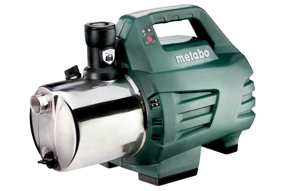 Pompe de jardin p 6000 inox - 1300w - débit max. 6000 l/h - hauteur d'aspiration max. 8 m