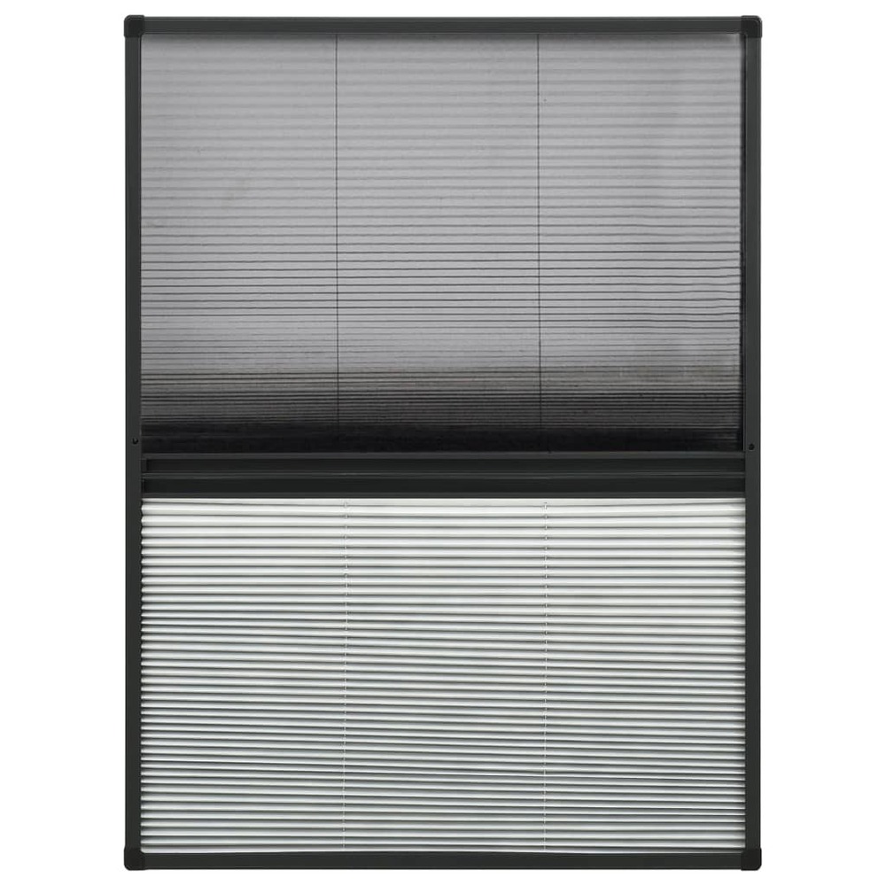 Moustiquaire plissée pour fenêtre aluminium 80x120 cm