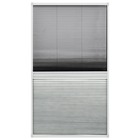 Moustiquaire plissée pour fenêtre aluminium 60x160 cm et auvent