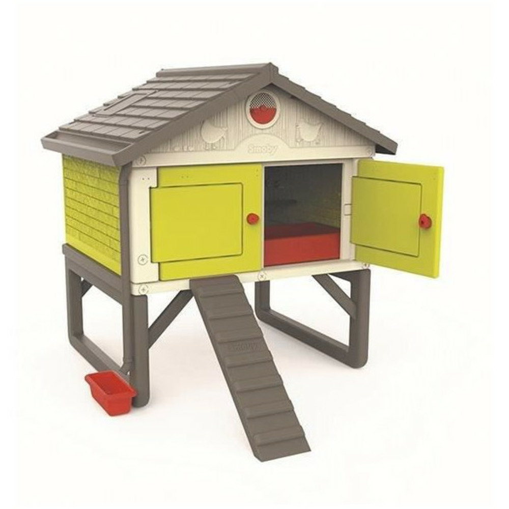 Poulailler cot cot cottage pour 5 poules - 159x126x128 cm - entretien facile - anti uv