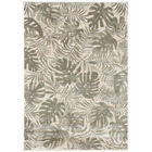 Tapis de salon en velours - amazonie - motif jungle feuillage tropical - 200 x 290 cm