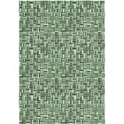 Tapis de jardin - broc arty - tissage vert - 200 x 290 cm