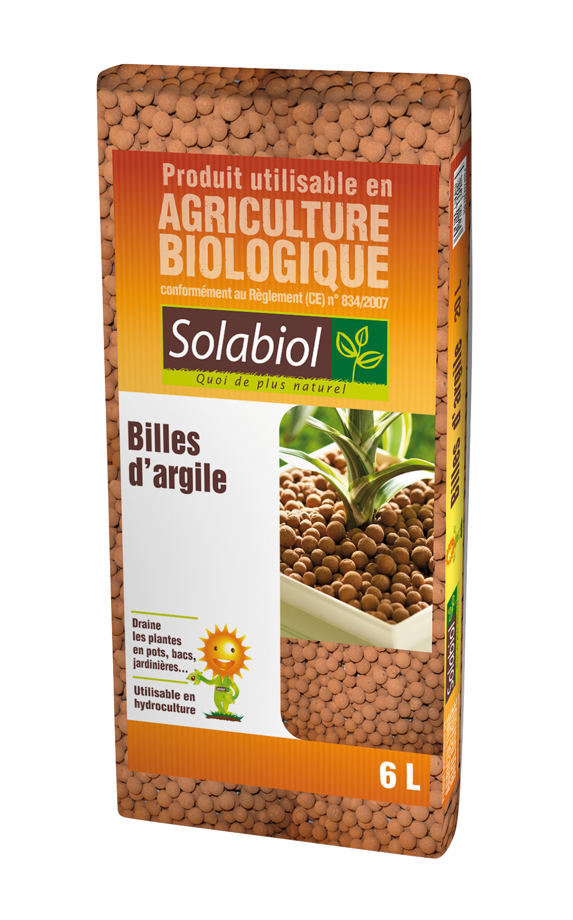 Soarg6 | billes d'argile | sac 6 l | utilisable en agriculture biologi