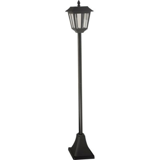 Lampadaire solaire - - metro - 20 lumens - noir - 130 x 18 cm