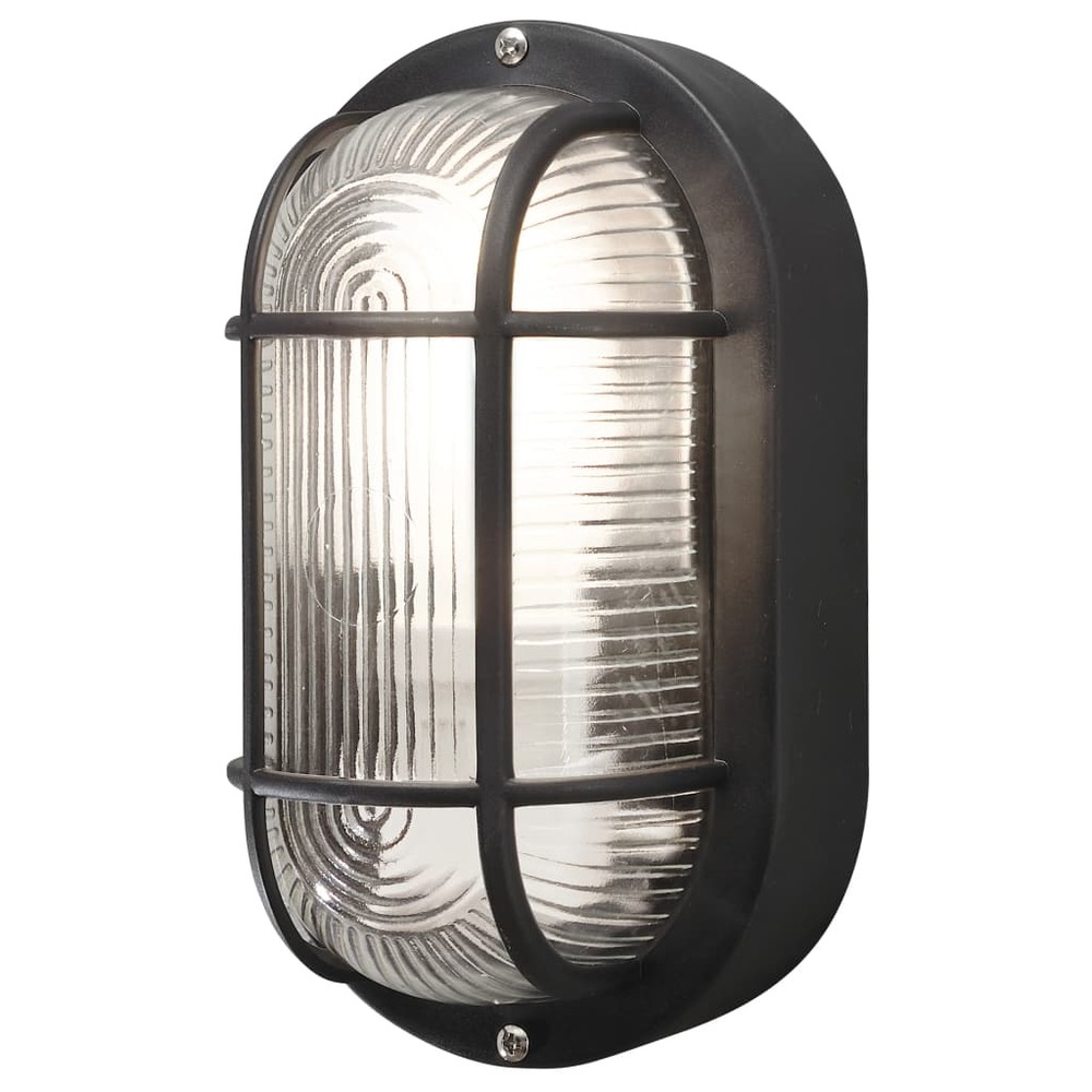 Applique murale elmas noir mat plastique