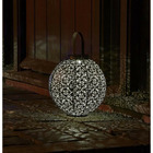 Lanterne solaire -  - damaskus en métal ajouré - bronze - énergie solaire - ambiance orientale