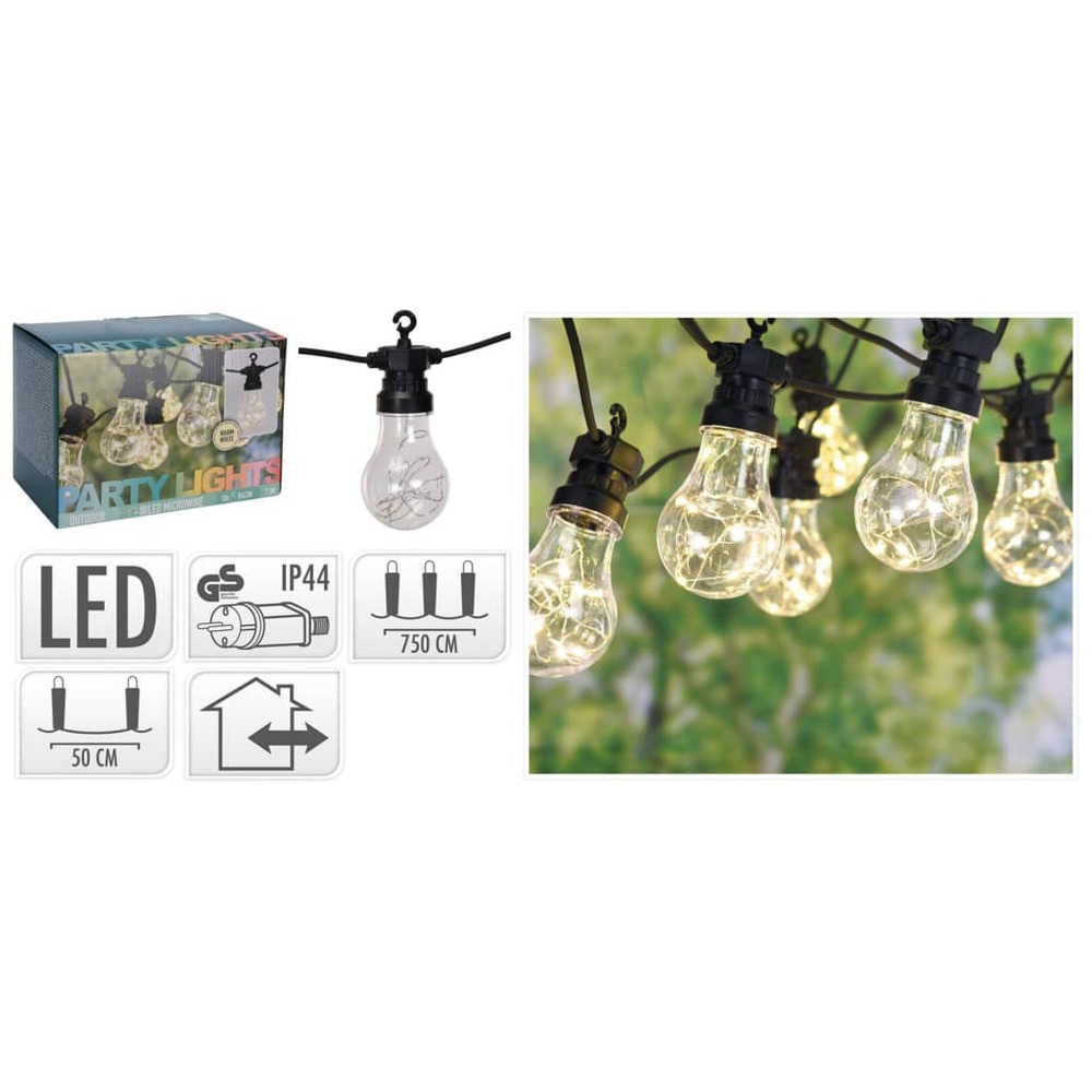Ensemble d'éclairage à led de fête de jardin 100 micro led