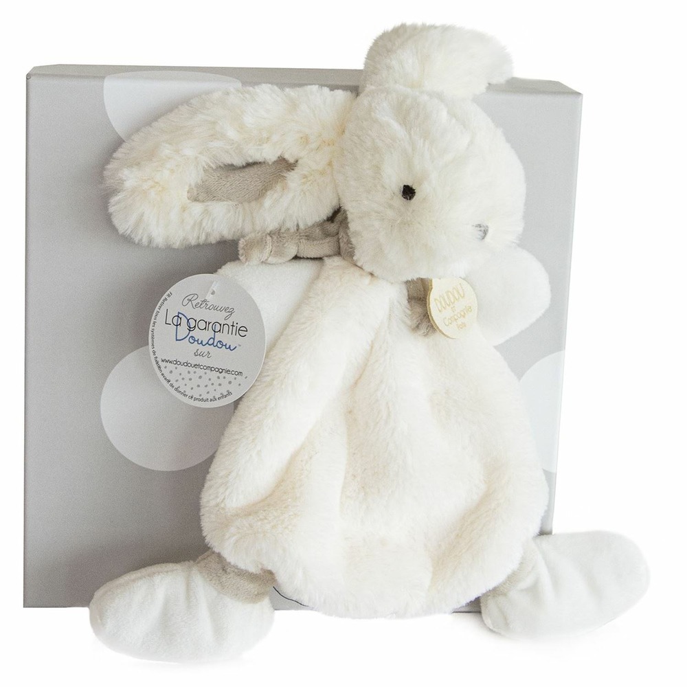 Doudou Lapin Bonbon taupe