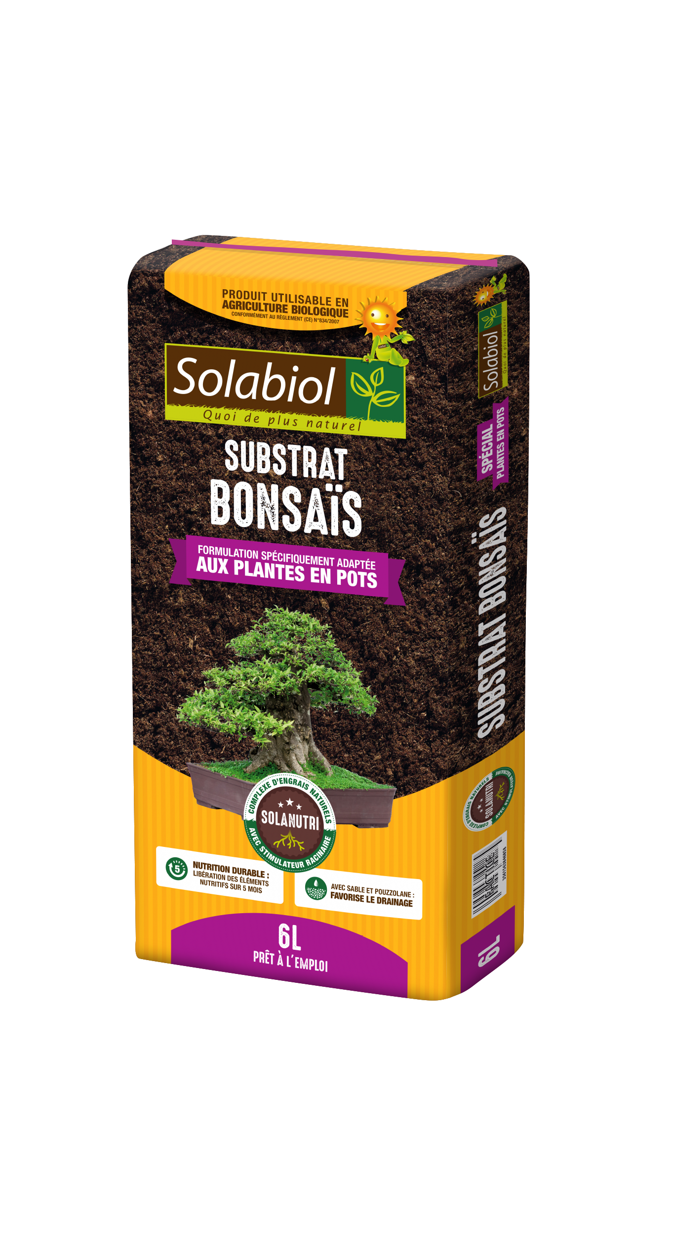 Terbon6 | terreau bonsaïs | tourbe| 5 mois de nutrition | 6l | stimula