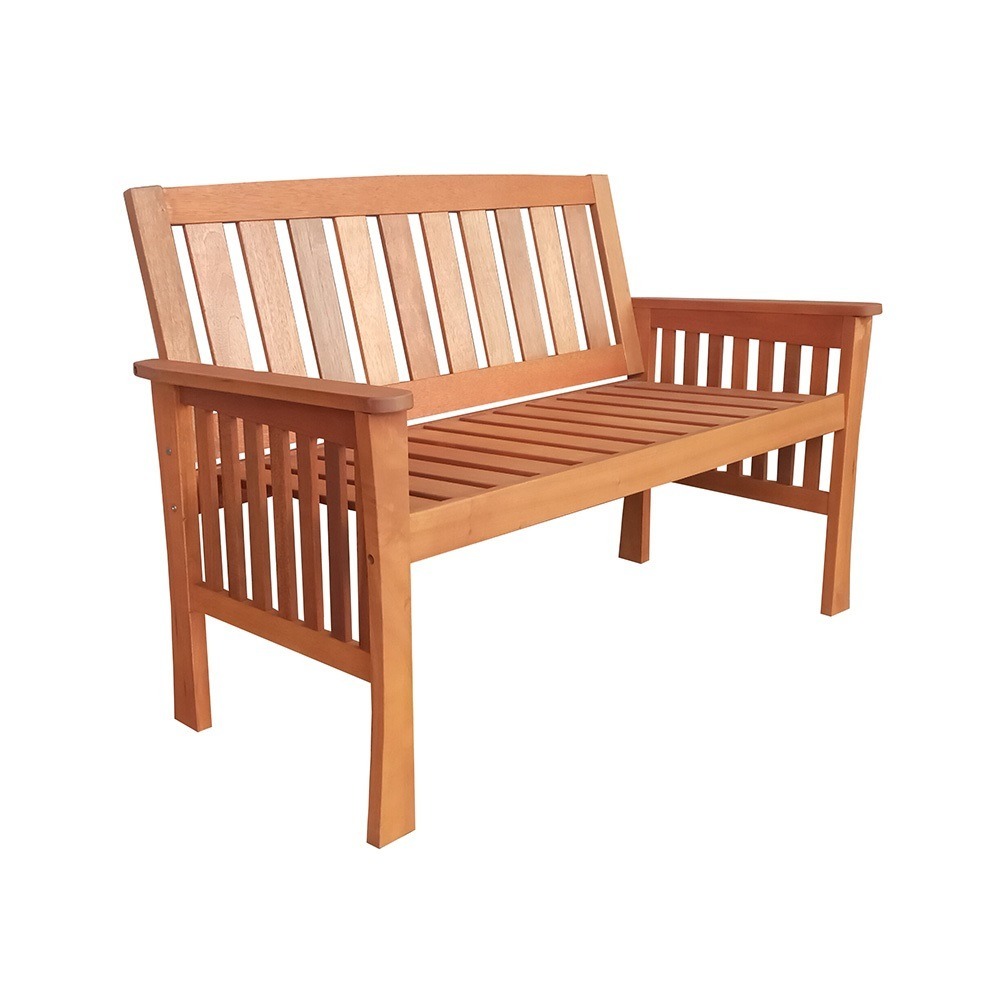 Banc de jardin kensington - 125 cm - bois dur meranti