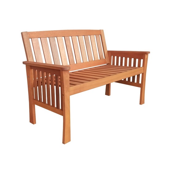 Banc de jardin kensington - 125 cm - bois dur meranti