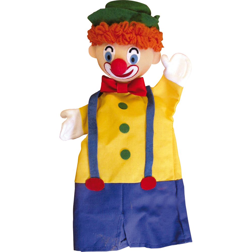 Sarini Marionnette à Fils Clown En Bois Bleu - Jouet Narration Et Théâtre Pour Enfants