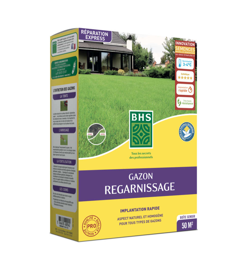 Gazon regarnissage engrais 1kg /nc bhs - grp1