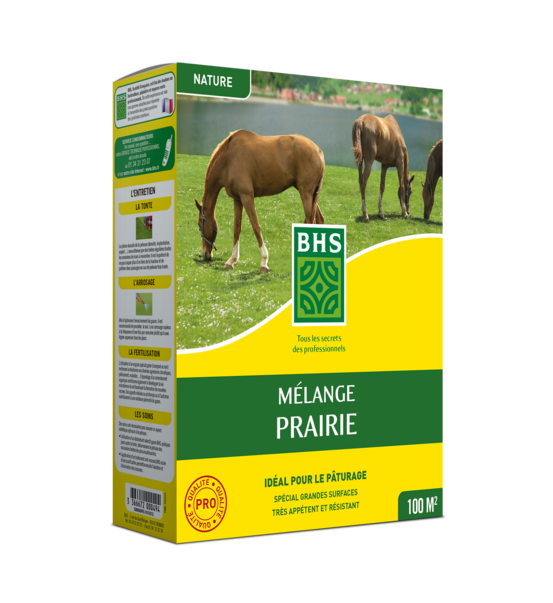 Gpr1 - 1kg - 100 m² - gazon melange prairie - destiné aux zones qui ne nécessitent pas d'entretien - pour le pâturage des animaux