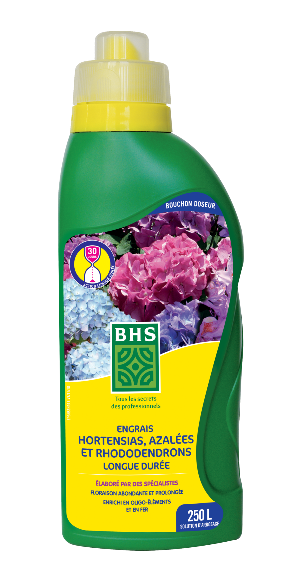 Ehra1 - engrais hortensia 1l - équilibre à dominance potassique - floraison abondante et prolongée