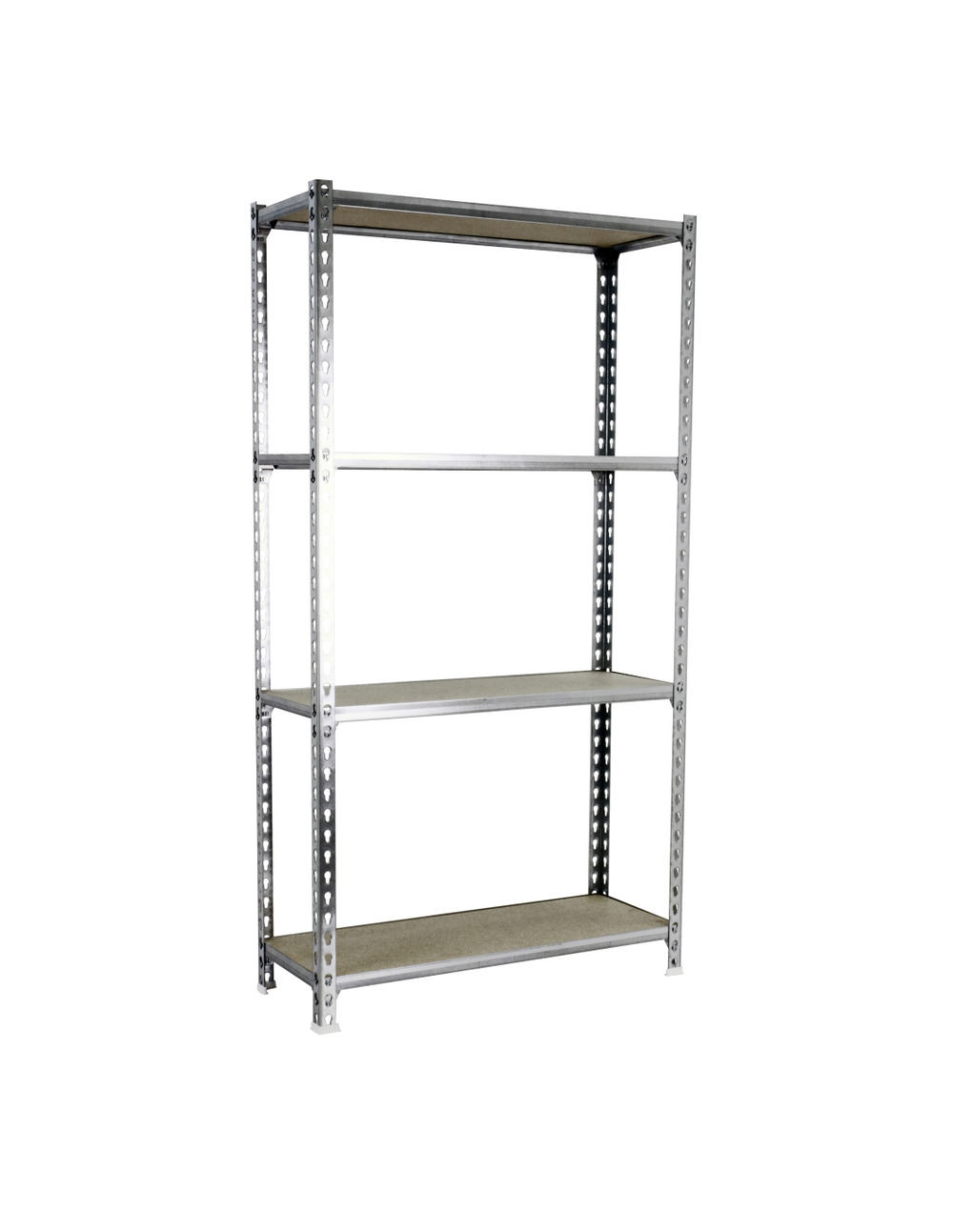 Etagère légère sans vis maderclick megaplus 4/500 1500 galva/bois galva/bois 1500x1200x500 - simonrack