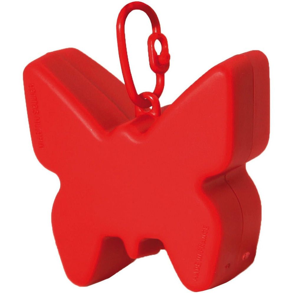 Distributeur de sacs à déjections canines en forme de papillon - l. 6.7 cm x l. 6.7 cm x h. 3.5 cm