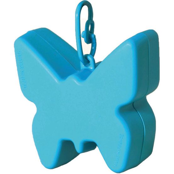 Distributeur de sacs à déjections canines en forme de papillon - l. 6.7 cm x l. 6.7 cm x h. 3.5 cm