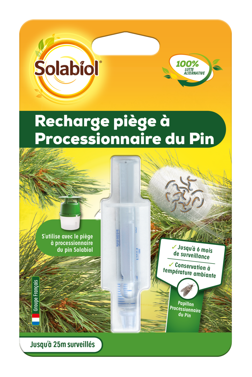 Sorecpin - recharge pour le piège à processionnaire du pin - utilisable en agriculture biologique