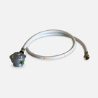Kit tuyau flexible de gaz 1.5 m à embouts mécaniques + détendeur quick-on ø27mm - propane 37mbar 1.5kg/h. Raccord rapide – normes nf