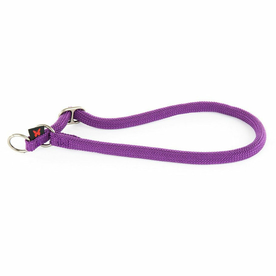 Collier semi-étrangleur pour l'éducation des chiens en nylon rond