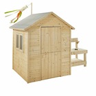 Cabane en bois jasmine avec mini-cuisine pour enfants 221 x l 127 x 162 cm