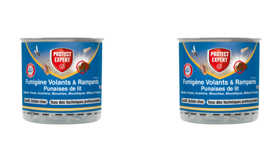 Lot de 2 2 fumigènes anti punaises de lit - 10g - sans dépôts visibles et odeurs persistantes
