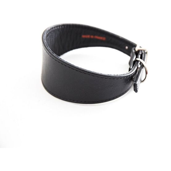 Collier pour chiens en cuir pleine fleur pour whippets et lévriers