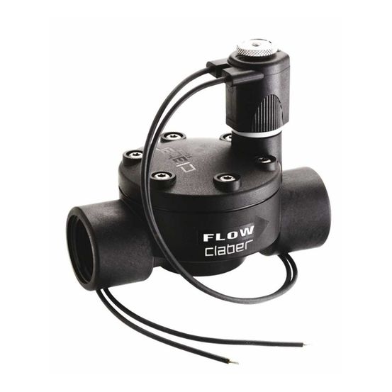 Electrovanne claber 24v 90814 26 - 34mm pression de service de 0,5 à 12 bar