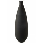 Vase ovale en verre noir 25x25x81 cm