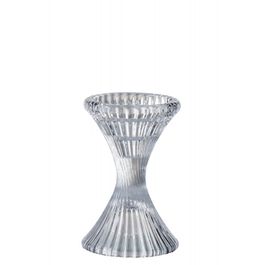 BOUGEOIR EN VERRE (Crystal ?) transparent ancien, chandelier vintage BOUGEOIR EN VERRE (Crystal ?) transparent ancien, chandelier vintage