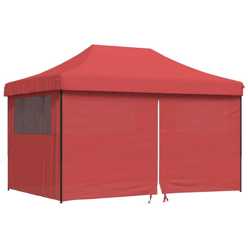 Tente de réception pliable escamotable avec 4 parois latérales