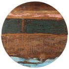 Dessus de table rond 70 cm 25-27 mm bois de récupération solide