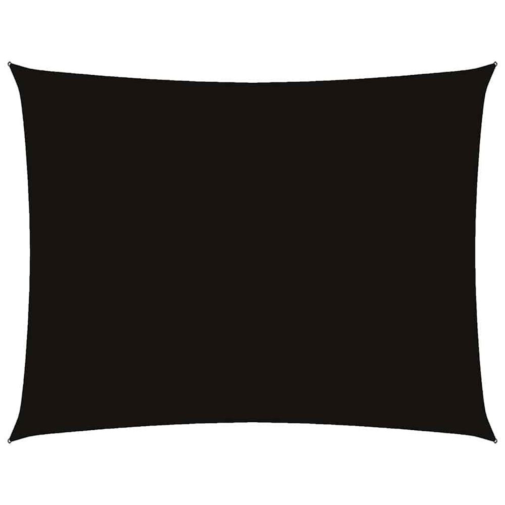 Voile de parasol tissu oxford rectangulaire 2x3,5 m noir